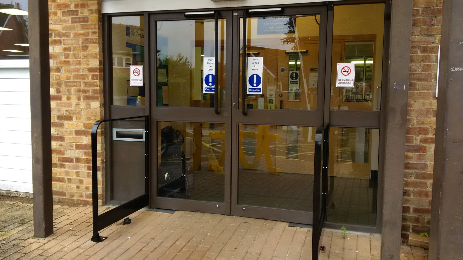 Ipswich Hospital swing door installation
